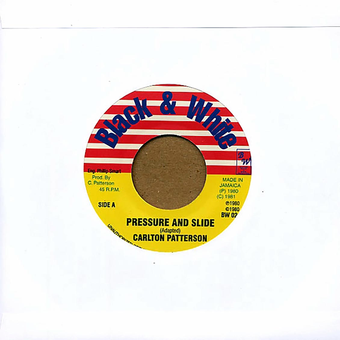 Carlton Patterson Pressure & Slide  /  King Tubby - Doctor Man Skank