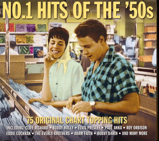 Various - Number 1 Hits Of The 50's (75 tracks) (3xCD) (deluxe 3-fold digipak)