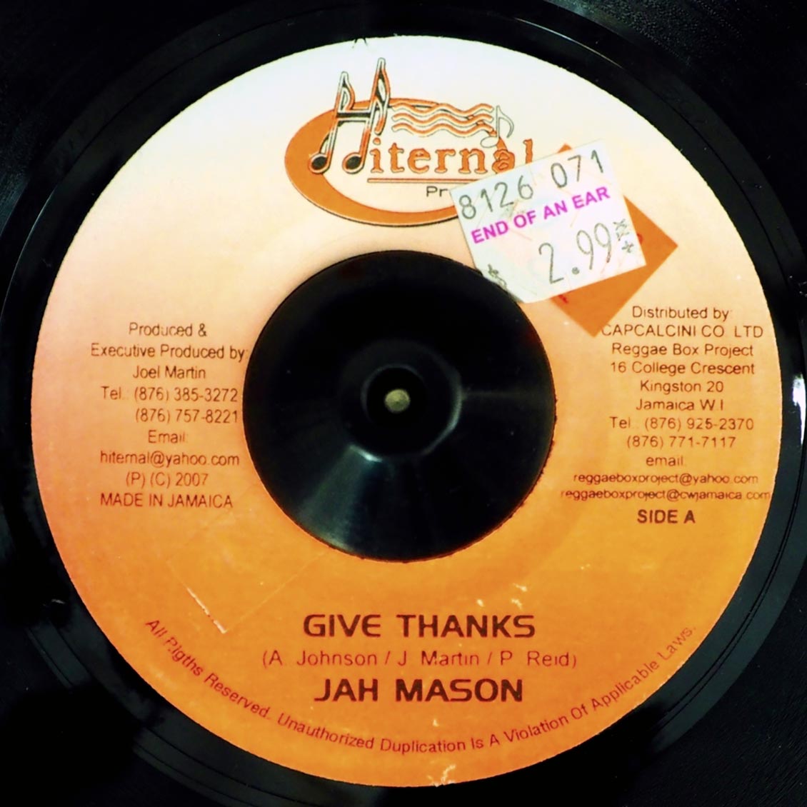 Jah Mason Give Thanks  /  Ax-Saw - Round Table Talk