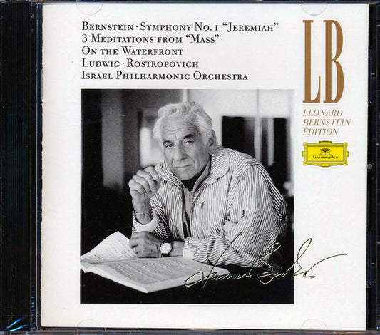 Bernstein, Ludwig, Rostropovich, Israel Philharmonic Orchestra - Symphony No. 1, Jeremiah, 3 Meditations From Ass, On The Waterfront