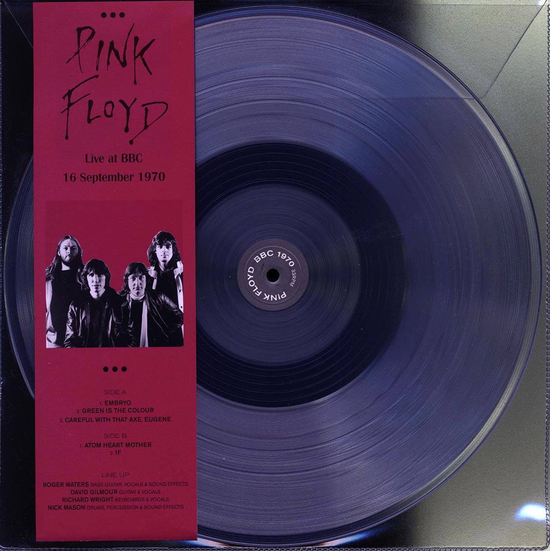 Pink Floyd - Live At BBC 16 September 1970 (ltd. 500 copies made) (clear vinyl)