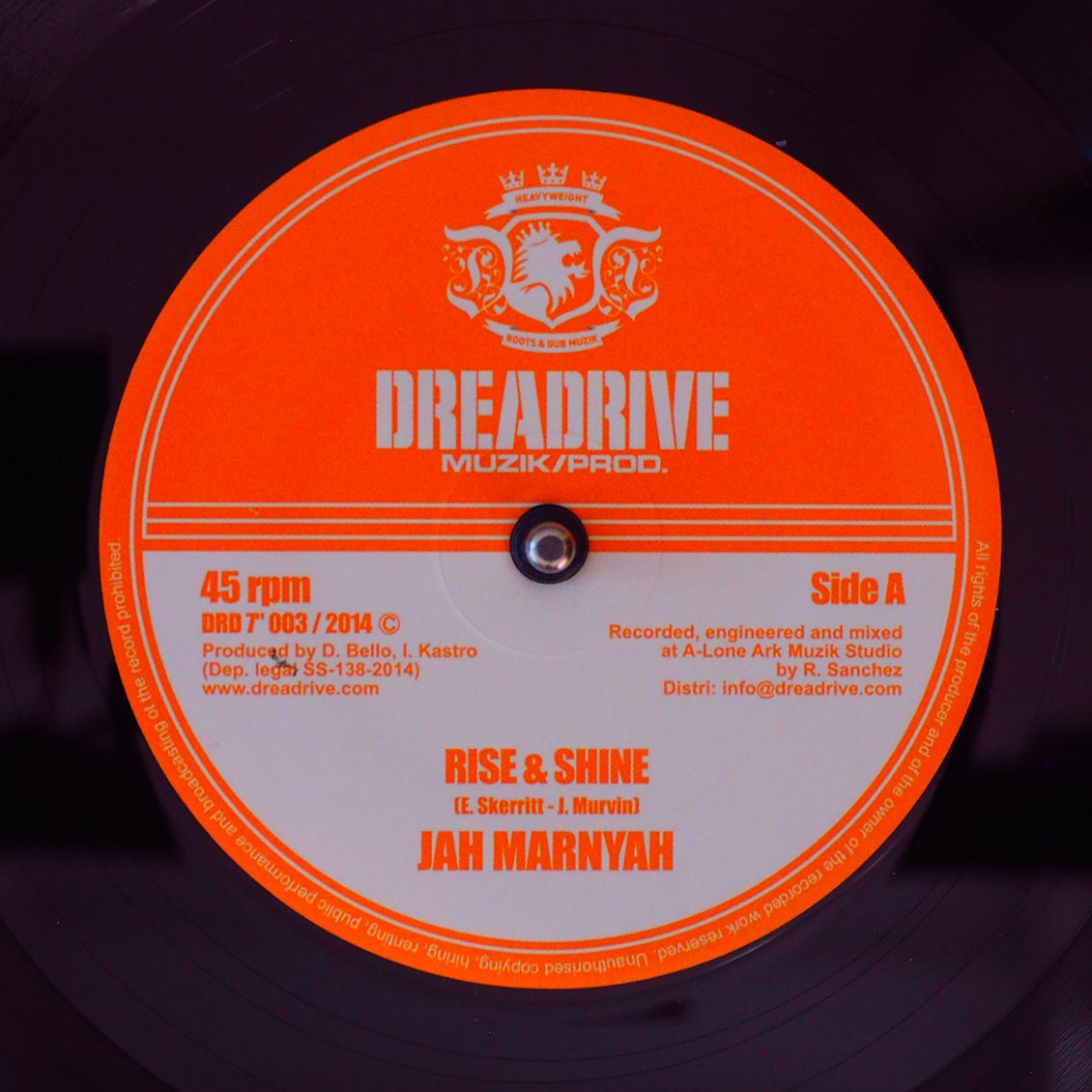 Jah Marnyah Rise & Shine  /  Roberto Sanchez (Lone Ark) - Dub Version