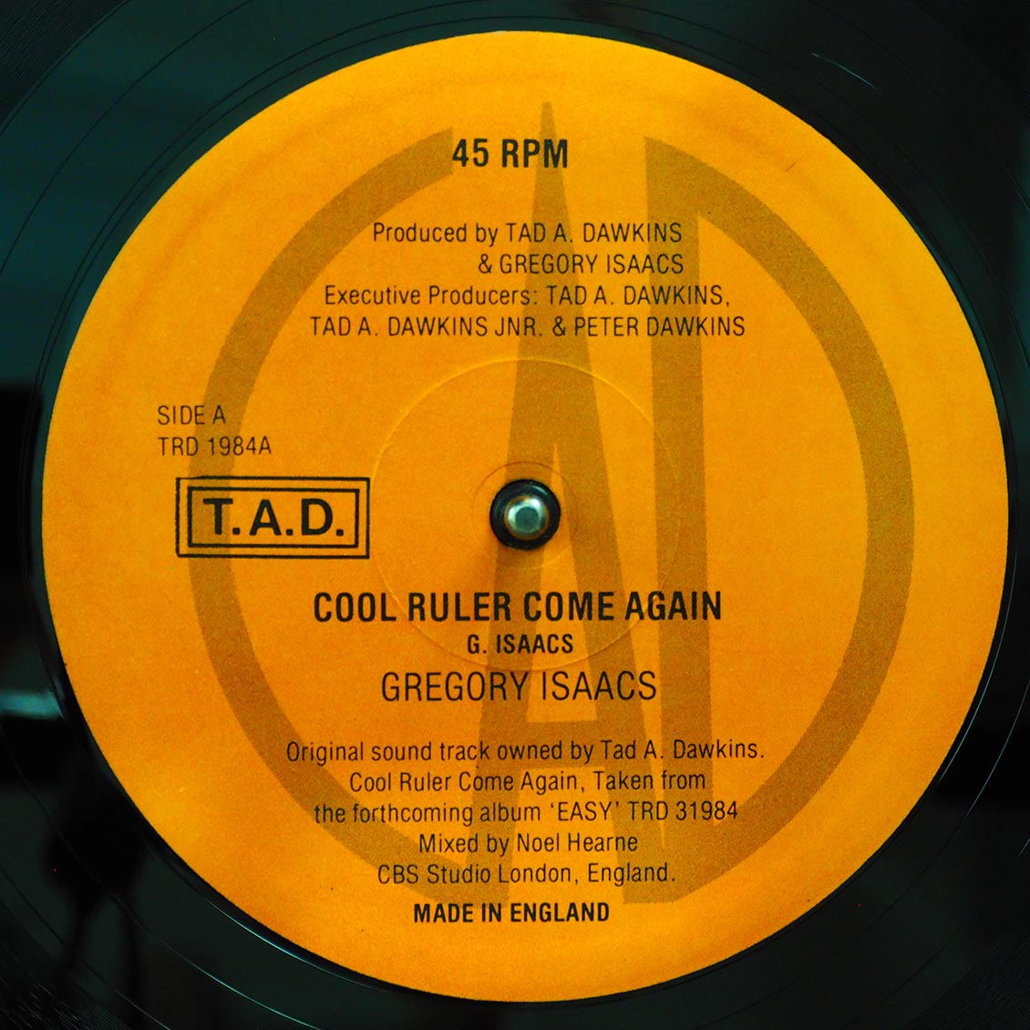 Gregory Isaacs Cool Ruler Come Again (Extended Mix)  /  Roots Radics - Tad's Come Again