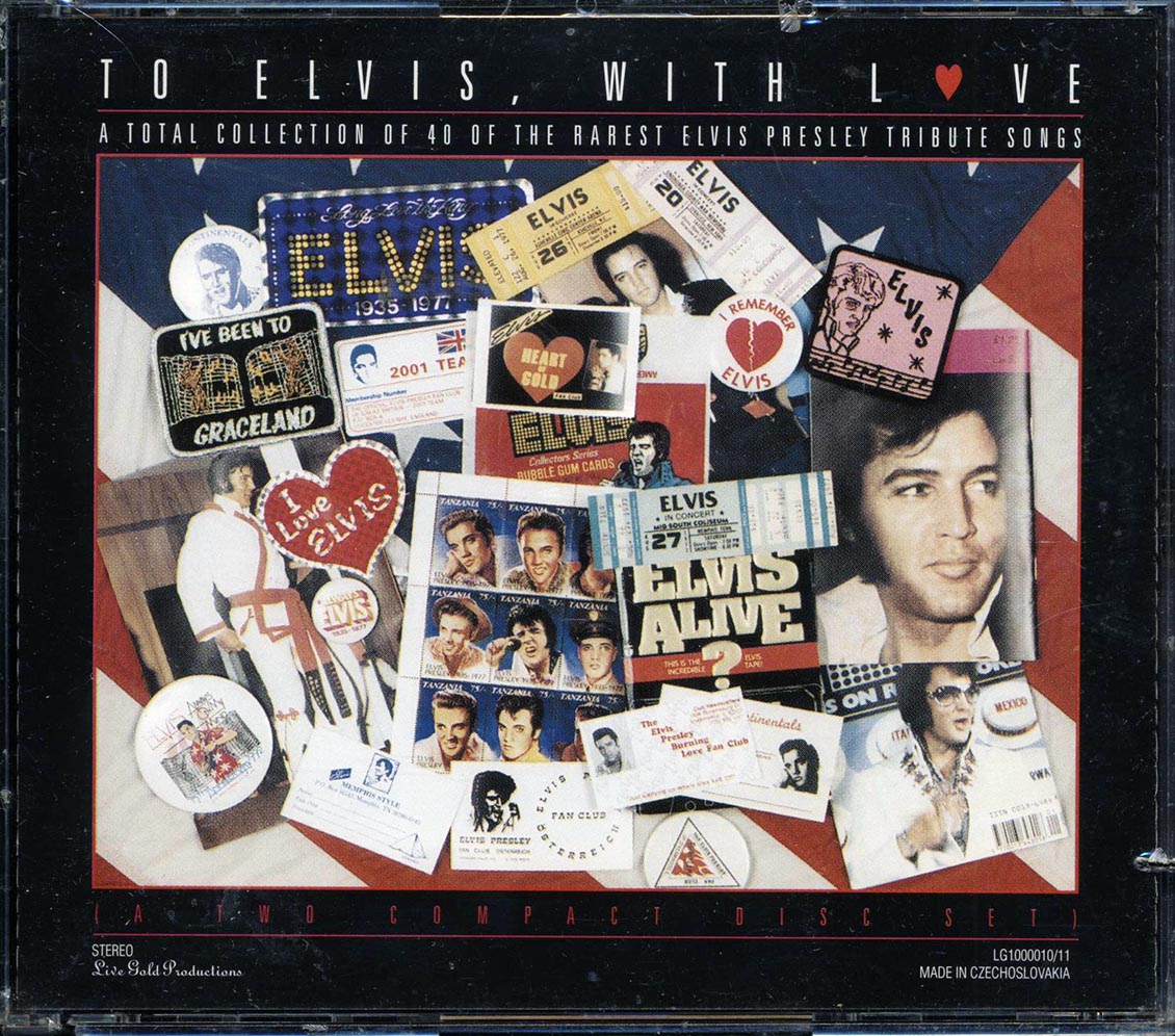 Various - To Elvis, With Love: A Total Collection Of 40 Of The Rarest Elvis Presley Tribute Songs (40 tracks) (2xCD)