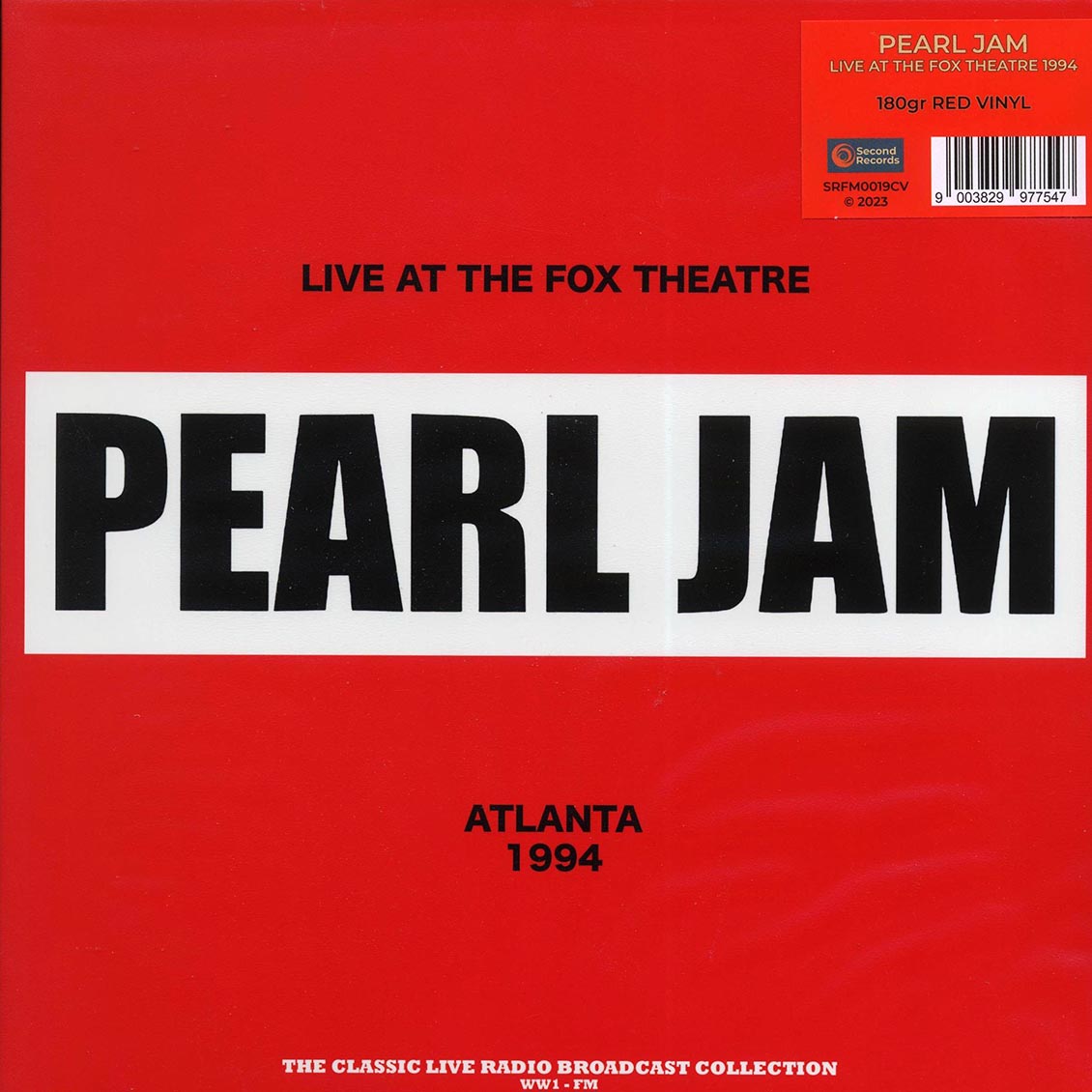 Pearl Jam - Live At The Fox Theatre Atlanta 1994 (180g) (red vinyl)