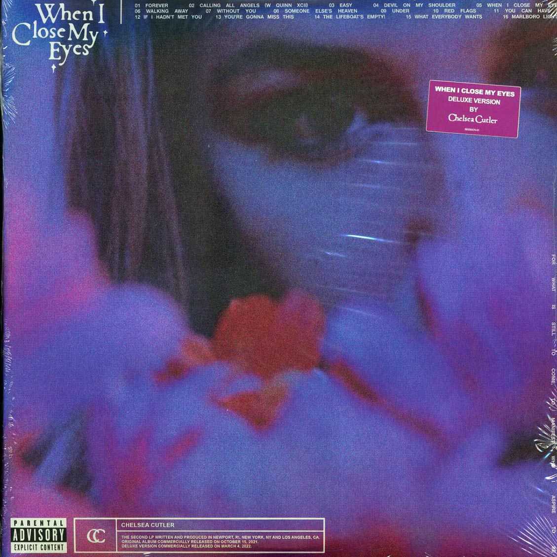 Chelsea Cutler - When I Close My Eyes (+3 bonus tracks) (2xLP) (clear vinyl) (deluxe edition)