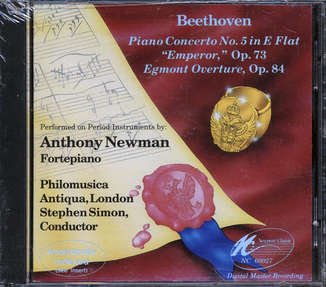 Beethoven, Anthony Newman - Piano Concerto No. 5 In E Flat, Emperor, Op. 72, Egmont Overature, Op. 84