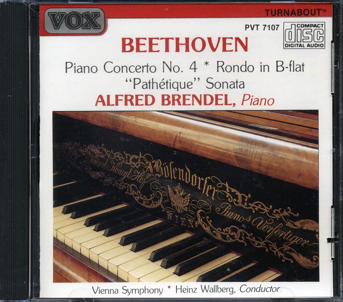 Beethoven, Alfred Brendel, Vienna Symphony Orchestra, Heinz Wallberg - Piano Concerto No. 4, Rondo In B-Flat, Pathetique Sonata