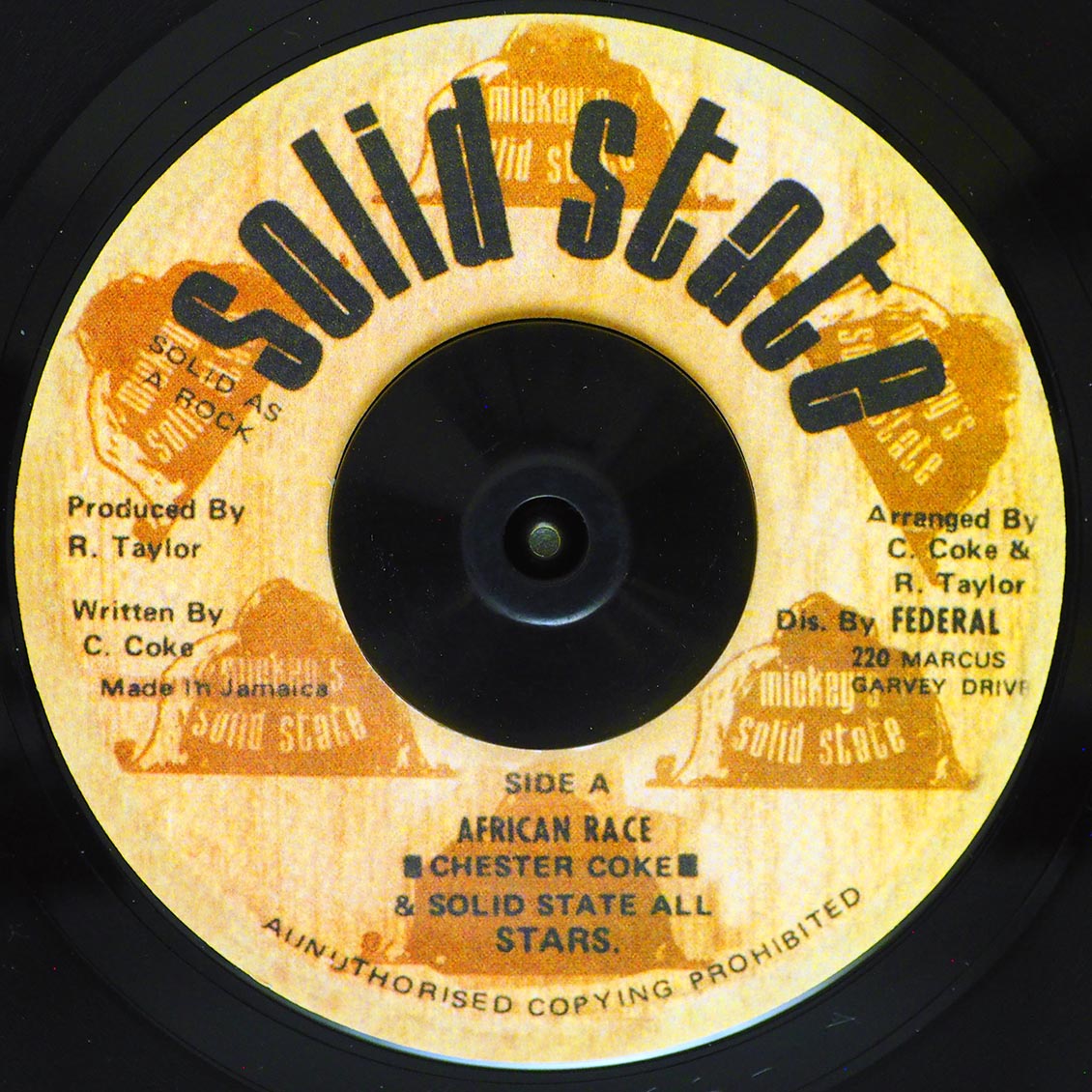 Chester Coke African Race  /  Solid State All Stars - Version